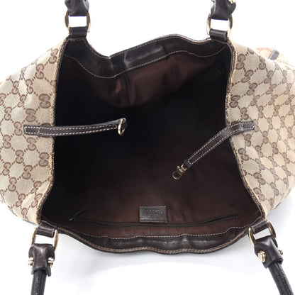 Gucci Monogram Large D Gold Hobo Dark Brown 5 of 13
