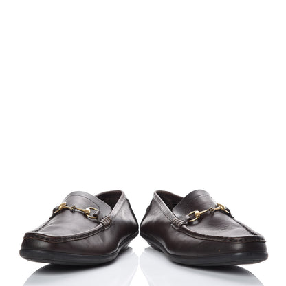 Gucci Calfskin Mens Horsebit Driver Loafers 11 Brown 6 of 11