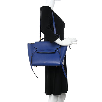 Celine Grained Calfskin Mini Belt Bag Indigo 2 of 12