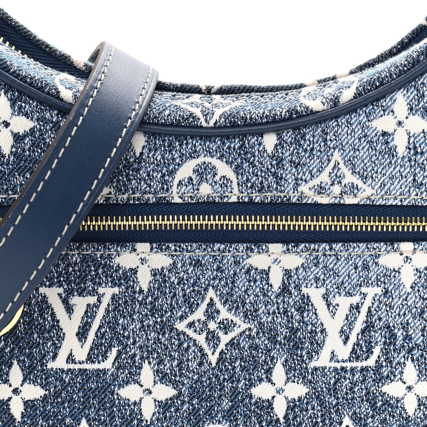 Louis Vuitton Monogram Jacquard Denim Loop Bleu 6 of 9
