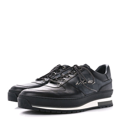 Louis Vuitton Calfskin Damier Graphite Harlem Sneakers 8.5 Black 3 of 8