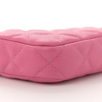 Chanel Caviar Quilted Small Clutch With Chain Pink 10 of 11