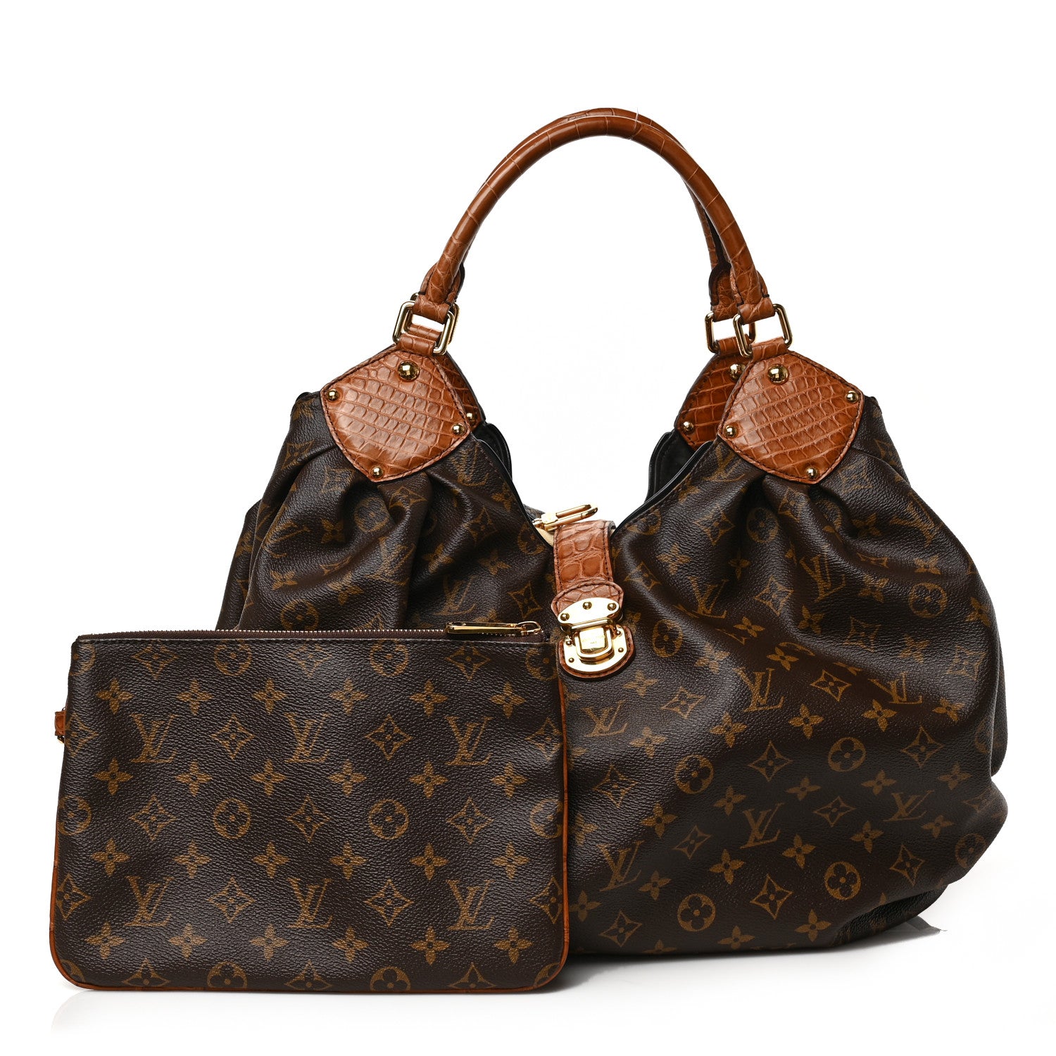 Louis Vuitton Monogram Alligator Trim Mahina XL 1 of 8