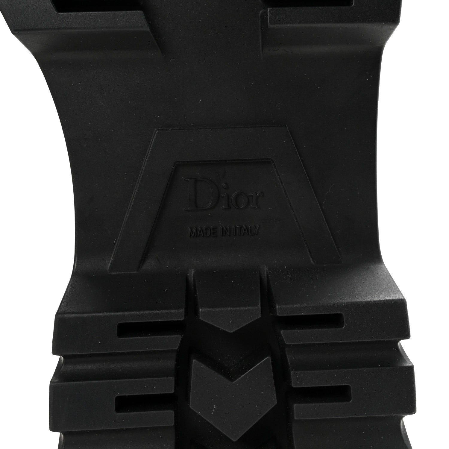 Christian Dior Brushed Calfskin Rubber Dior Code Cap Toe Lug Sole 35mm Loafers 40 Black 7 of 10