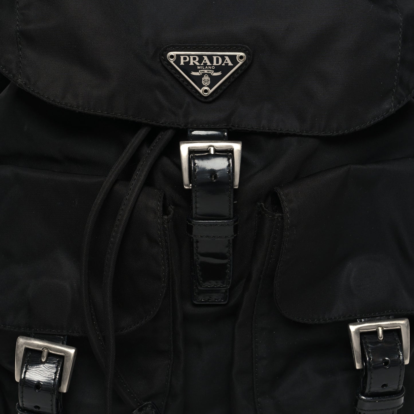 Nylon Vela Medium Backpack Black