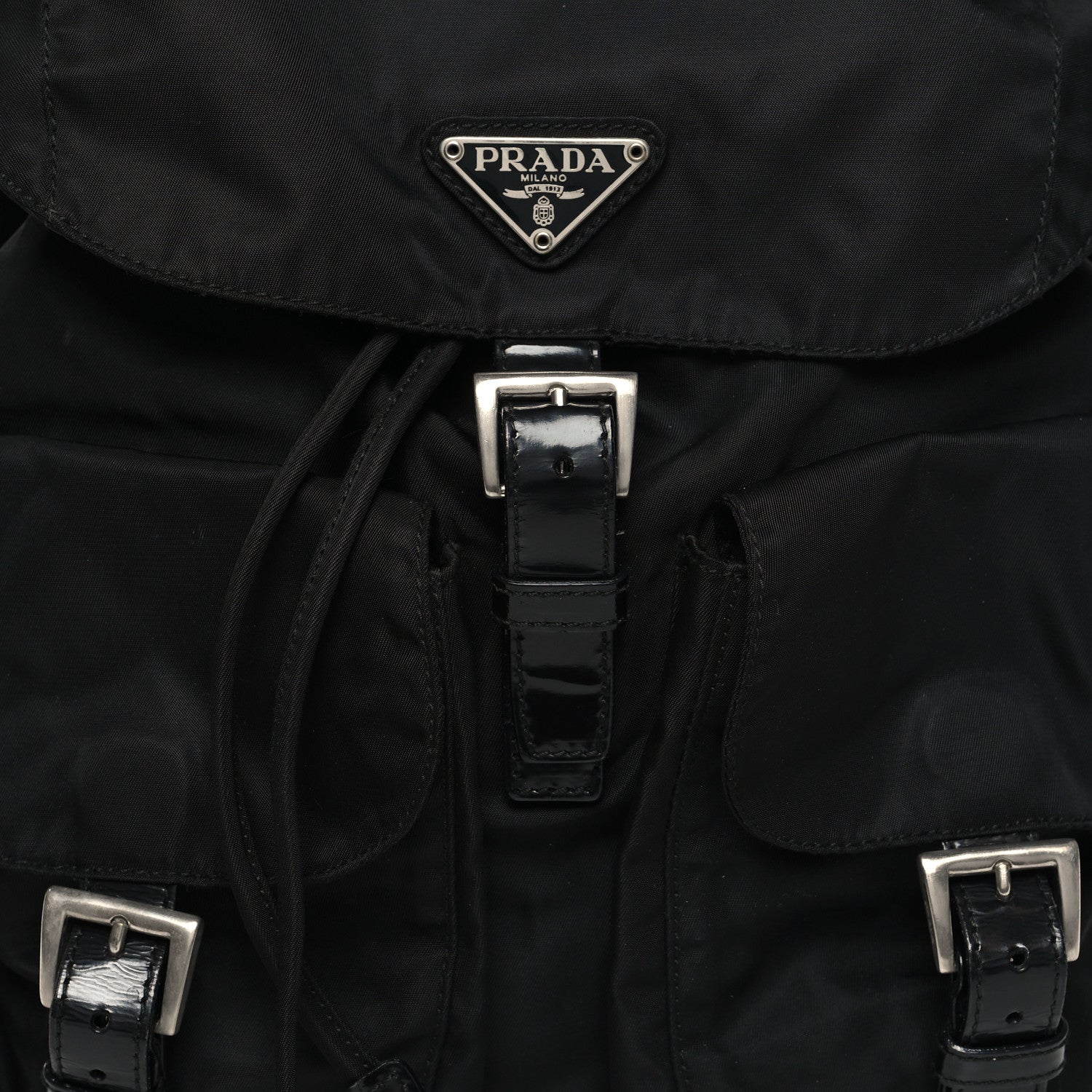 Prada Nylon Vela Medium Backpack Black 7 of 11