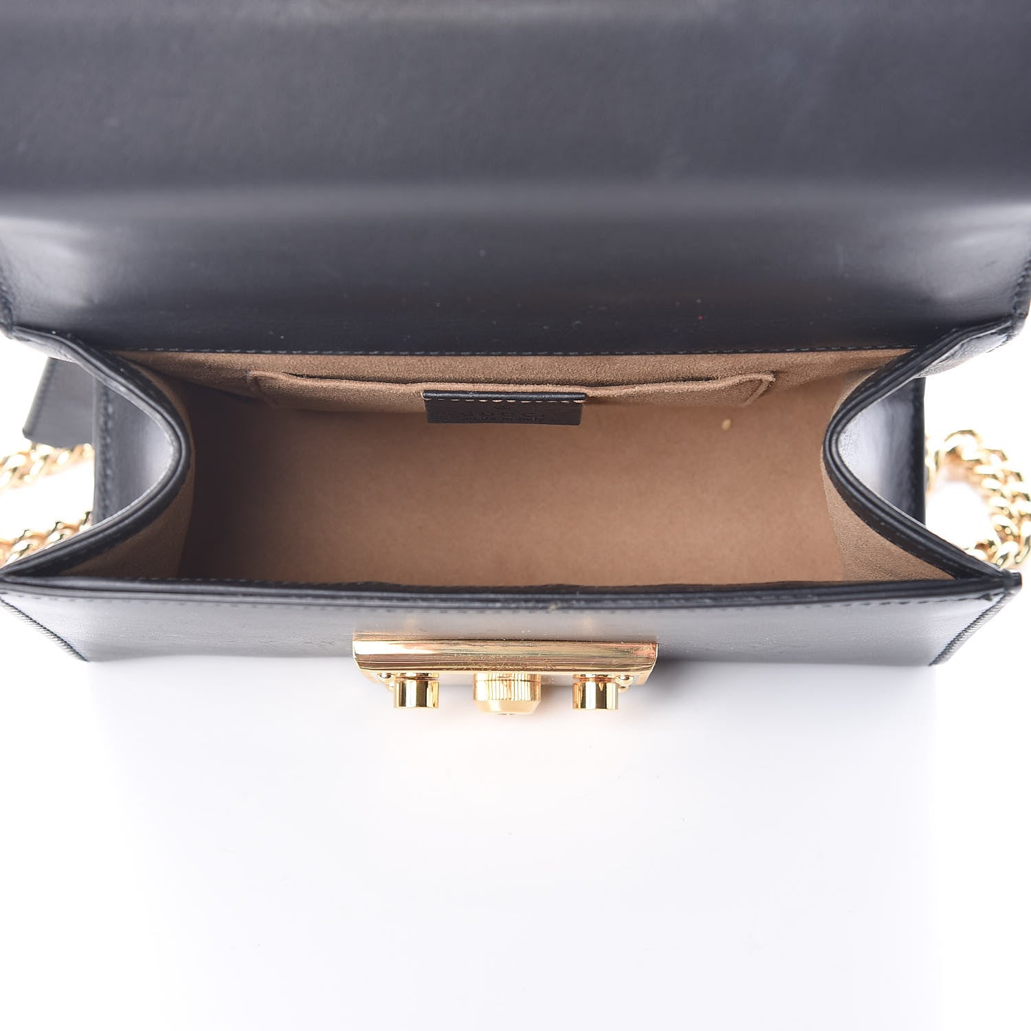 Gucci Calfskin Small Padlock Shoulder Bag Black 5 of 11