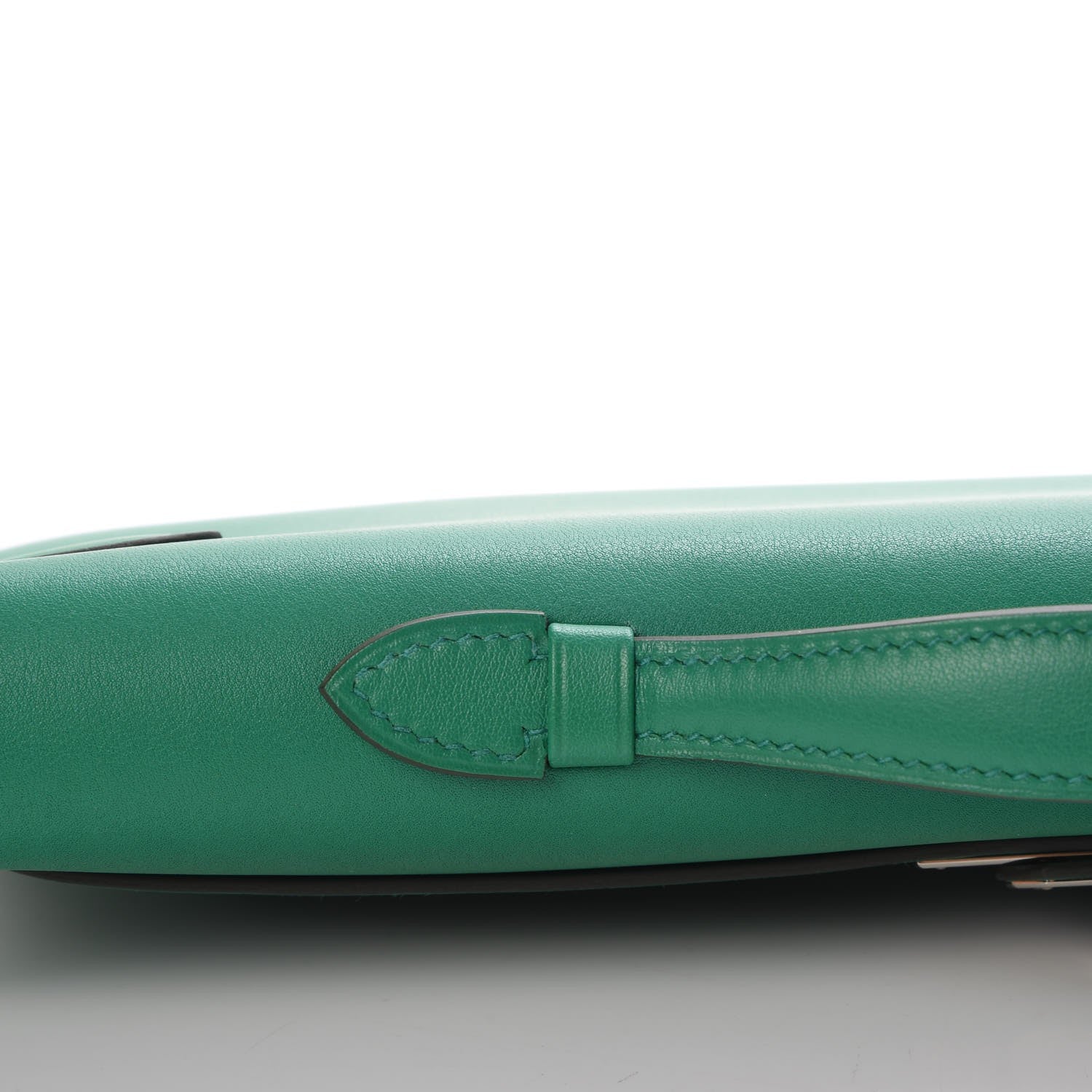 Hermes Swift Kelly Cut Clutch Pochette Vert Vertigo 24 of 26
