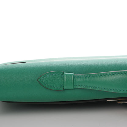 Hermes Swift Kelly Cut Clutch Pochette Vert Vertigo 24 of 26