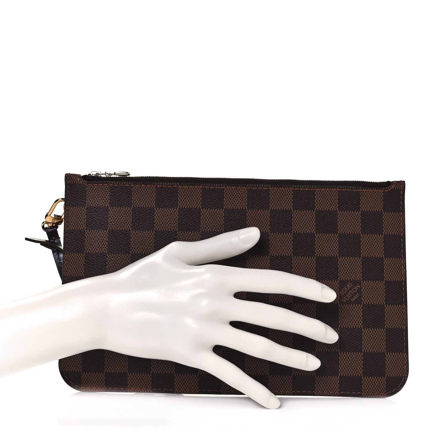 Louis Vuitton Damier Ebene Neverfull MM GM Pochette 2 of 9