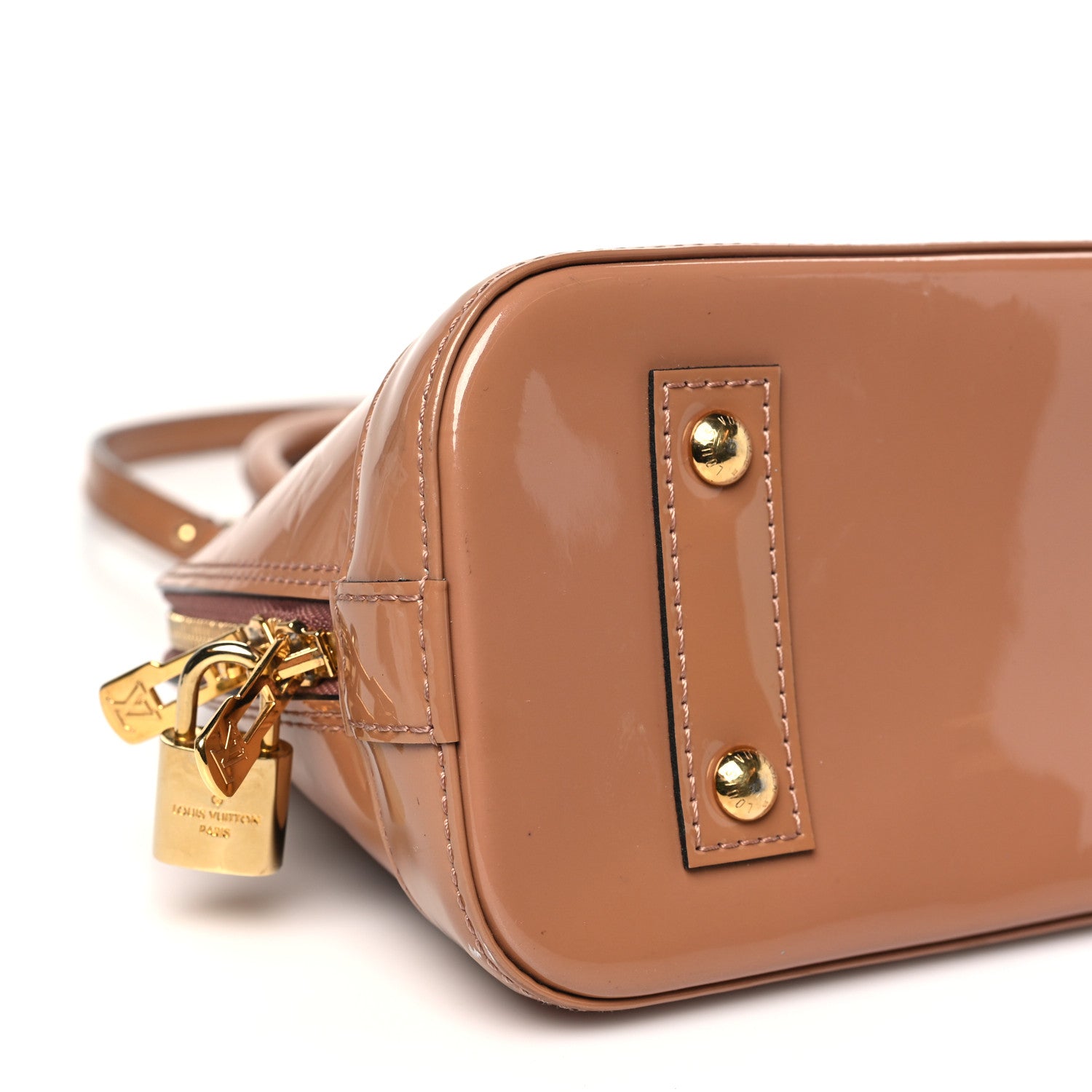 Louis Vuitton Vernis Alma BB Rose Velours 8 of 11
