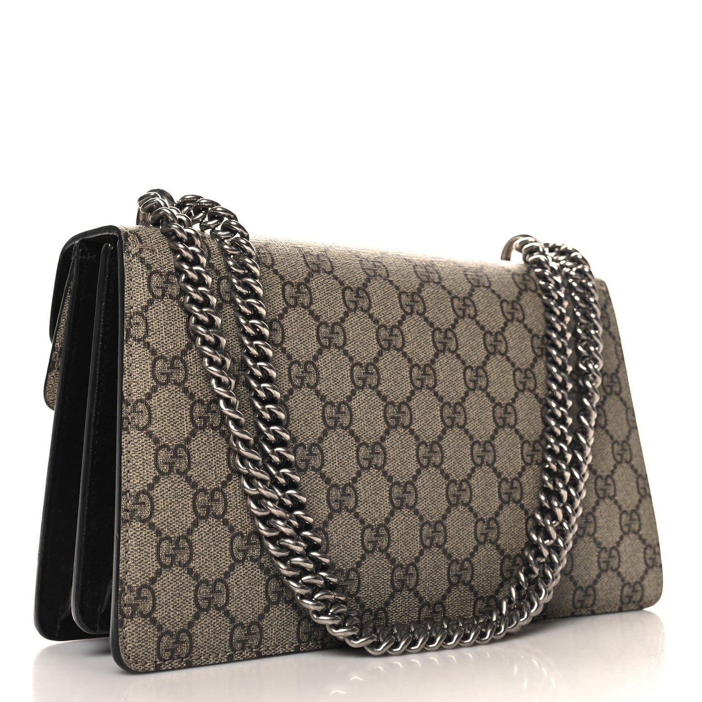 GG Supreme Monogram Small Dionysus Shoulder Bag Black