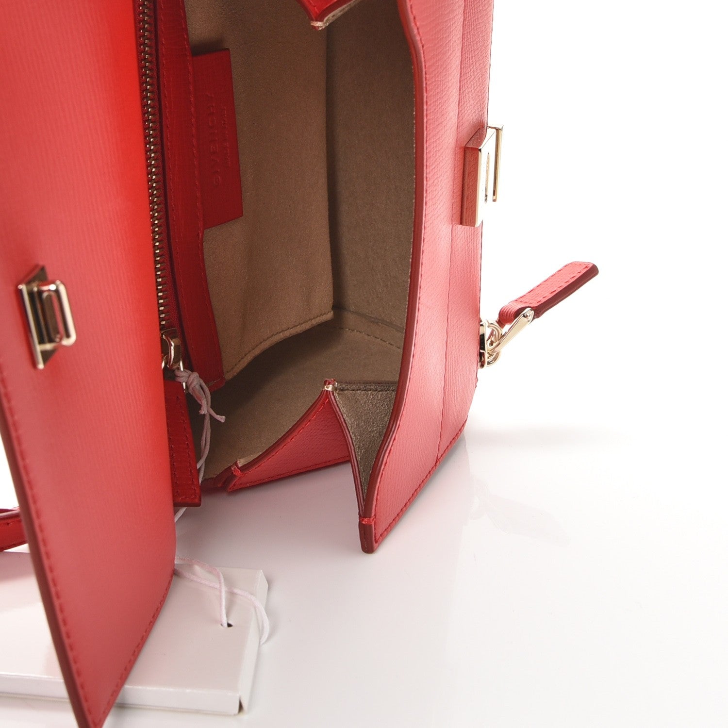 Givenchy Textured Calfskin Mini Pandora Box Crossbody Bag Red 6 of 8