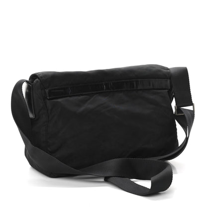 Prada Nylon Vela Messenger Bag Black 2 of 10
