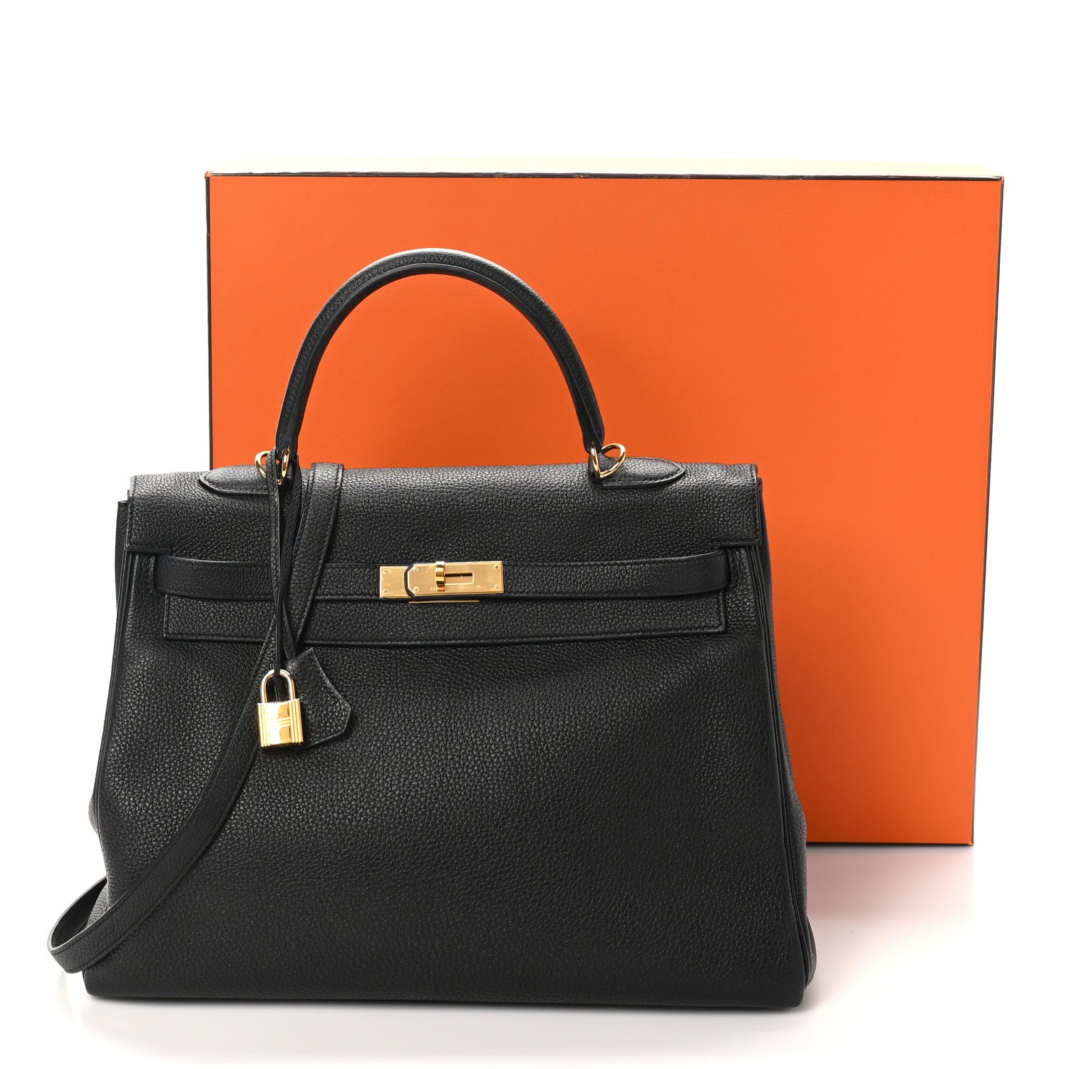 Hermes Togo Kelly Retourne 35 Black 11 of 11