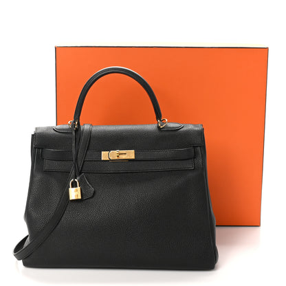 Hermes Togo Kelly Retourne 35 Black 11 of 11