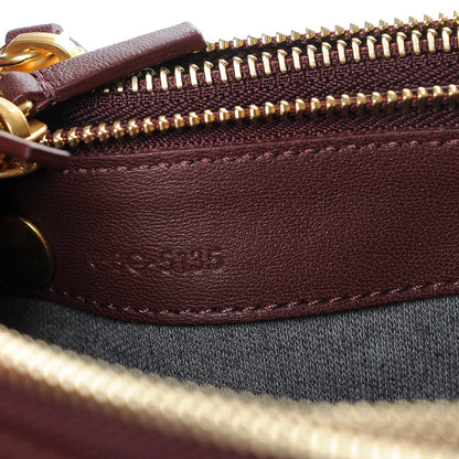 Celine Lambskin Large Trio Crossbody Bag Burgundy 7 of 7