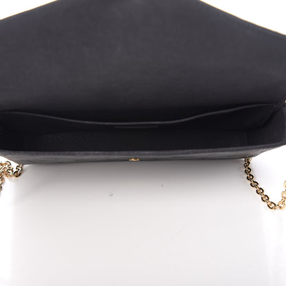 Louis Vuitton Empreinte Pochette Felicie Chain Wallet Black 5 of 10