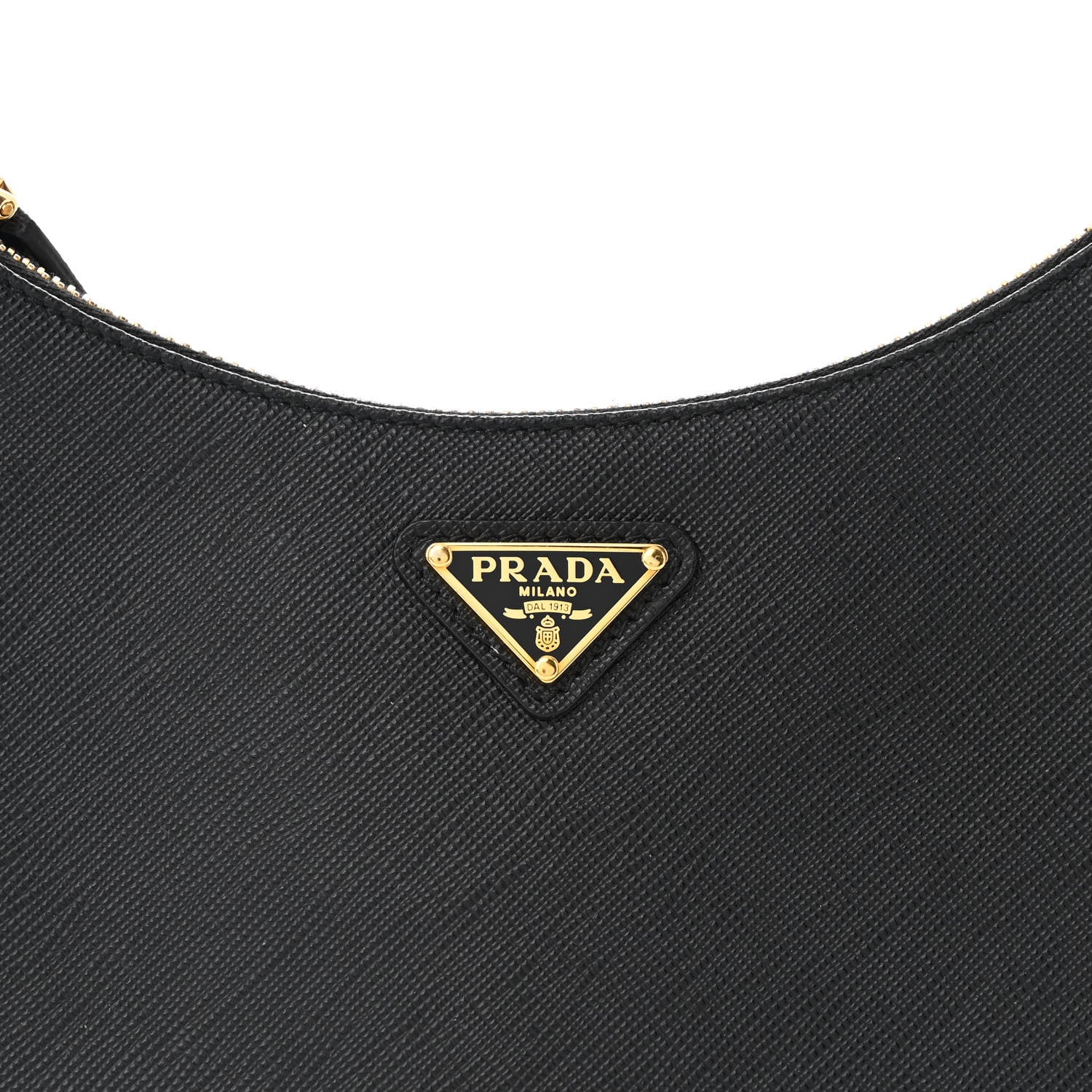 Prada Saffiano Lux Mini Re-Edition Shoulder Bag Black 9 of 11