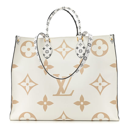 Louis Vuitton Monogram Giant Onthego GM Kaki Beige 1 of 12