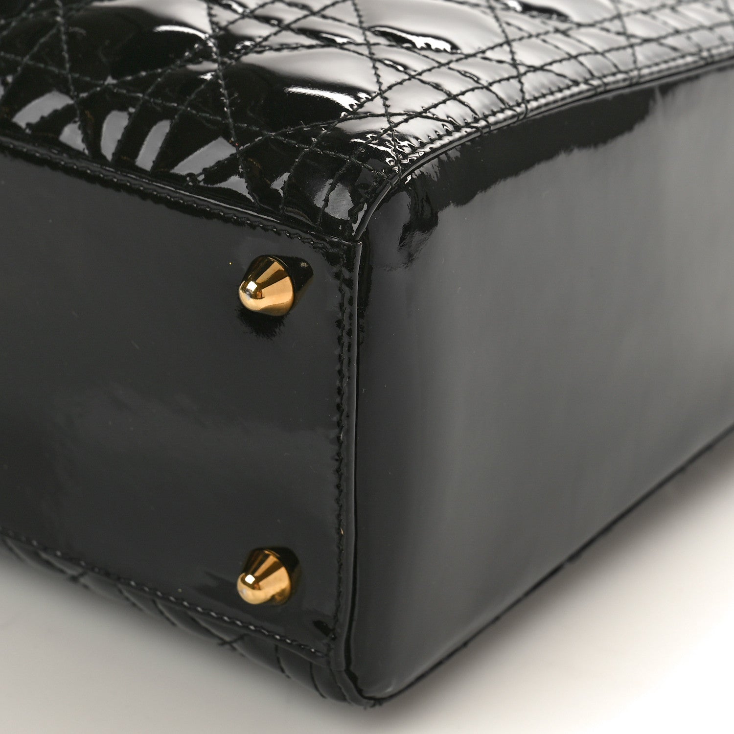 Christian Dior Patent Cannage Large Lady Dior Black 8 of 8