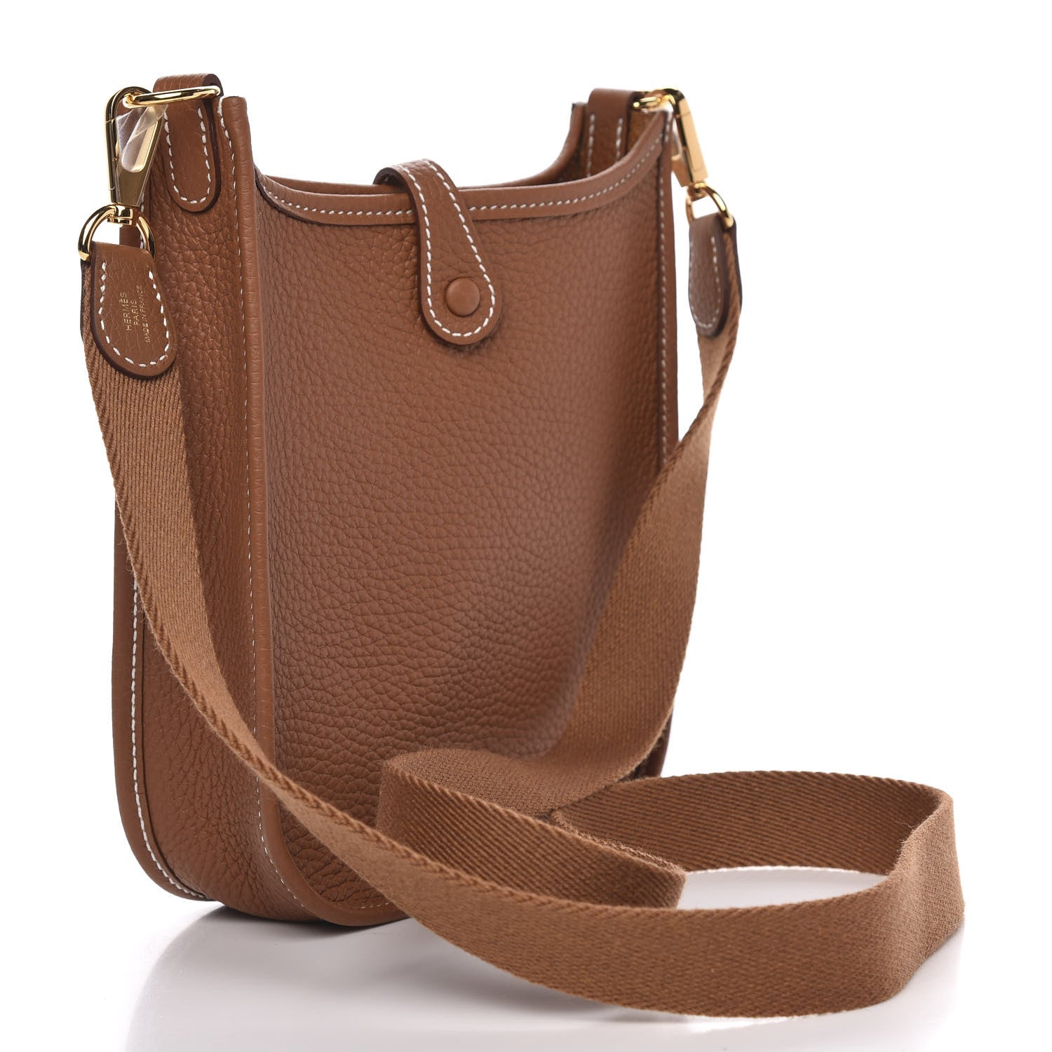 Hermes Taurillon Clemence Evelyne TPM Gold 3 of 10