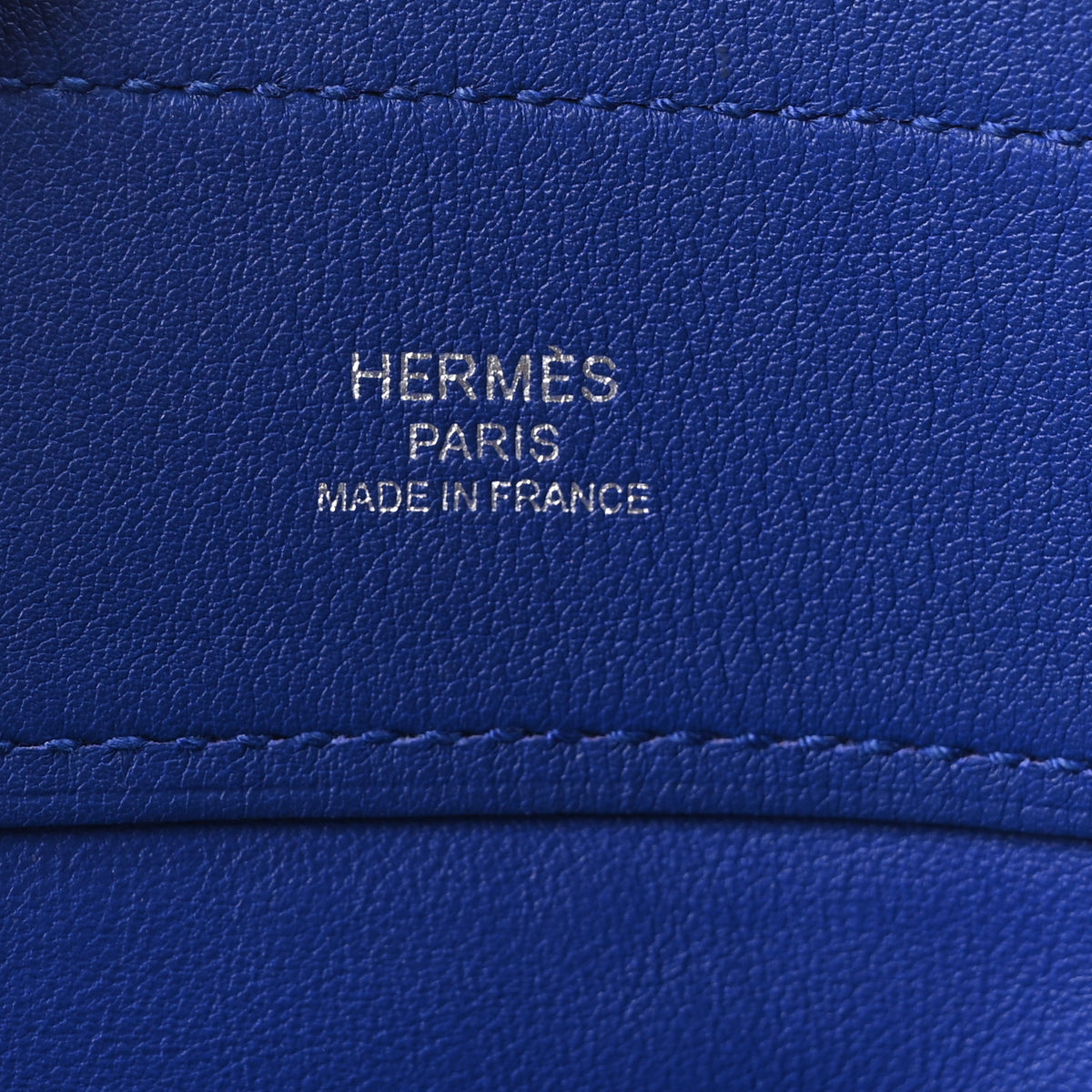 Hermes Milo Lambskin Swift Mini Aline Bleu Electrique 6 of 9