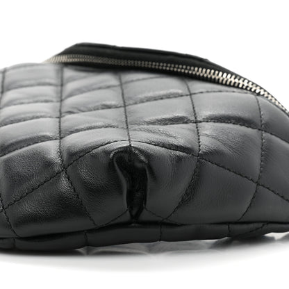 Chanel Lambskin Quilted Waist Belt Bag Black 8 of 11