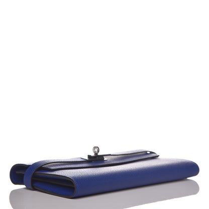 Hermes Epsom Kelly Longue Wallet Bleu Electrique 4 of 9