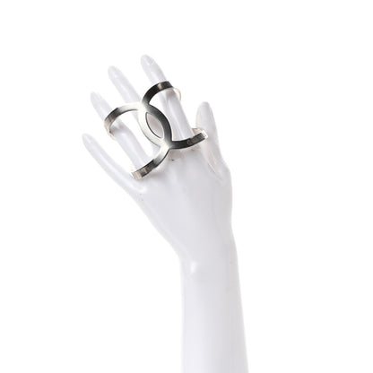 Chanel Metal CC Cuff Silver 2 of 4