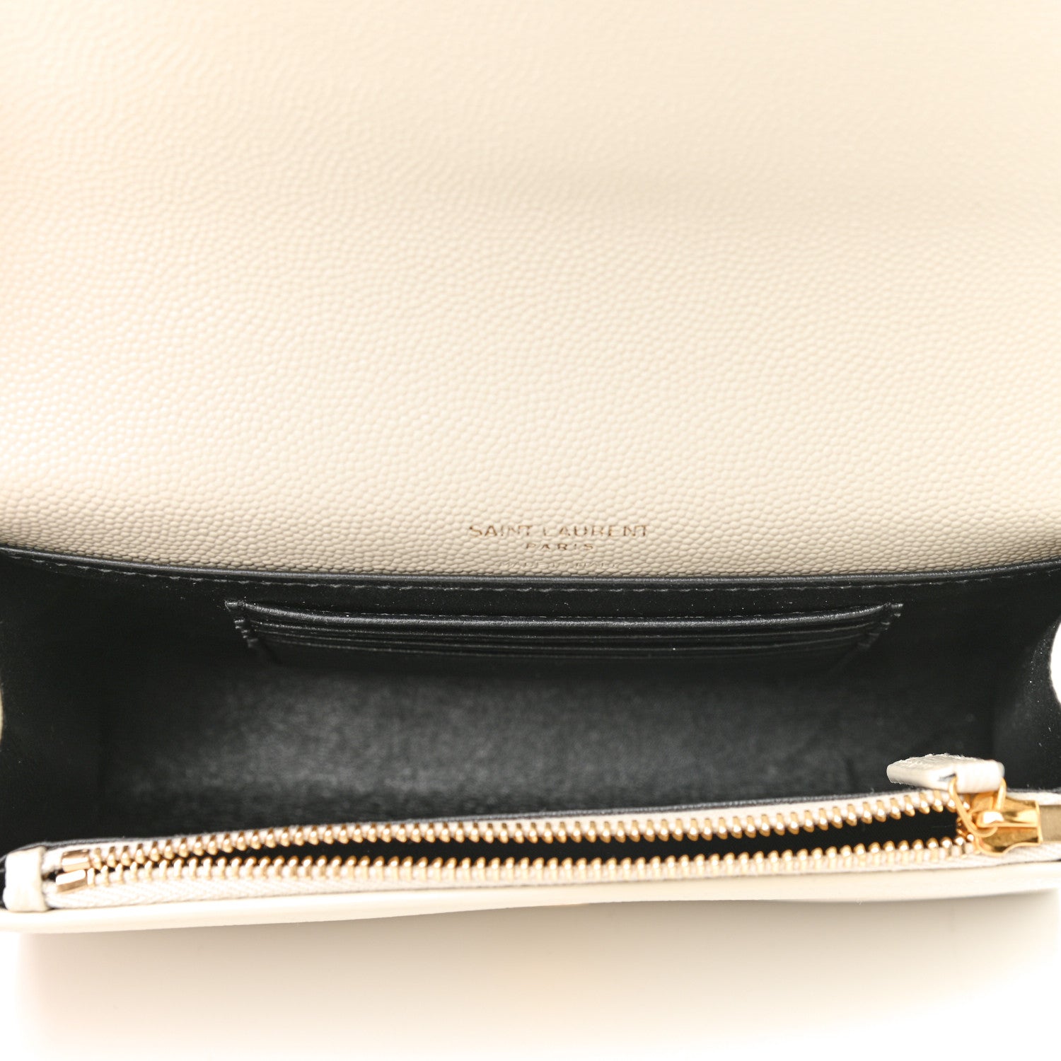 Saint Laurent Grain De Poudre Monogram Kate Belt Bag Crema Soft 4 of 7