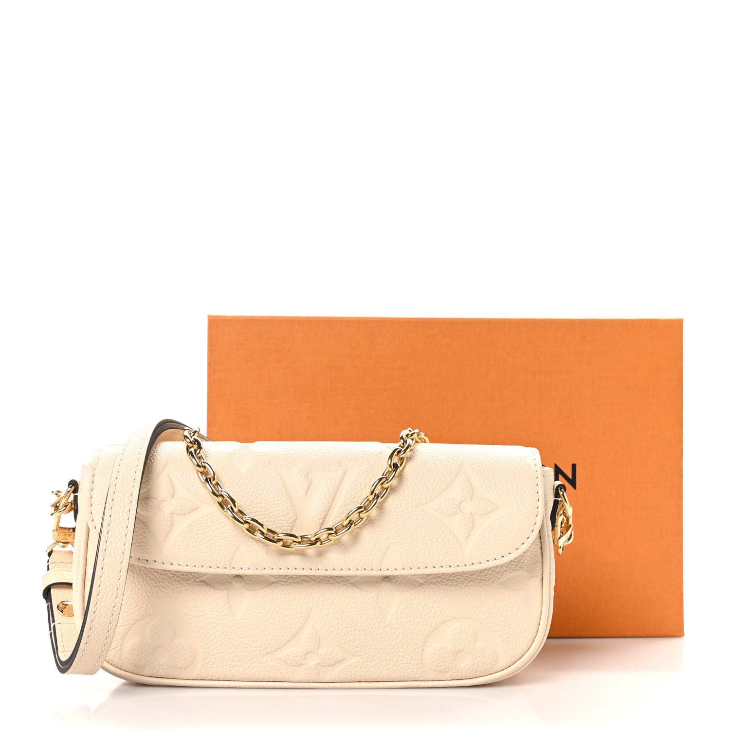 Louis Vuitton Empreinte Monogram Giant Ivy Wallet On Chain Cream 10 of 10