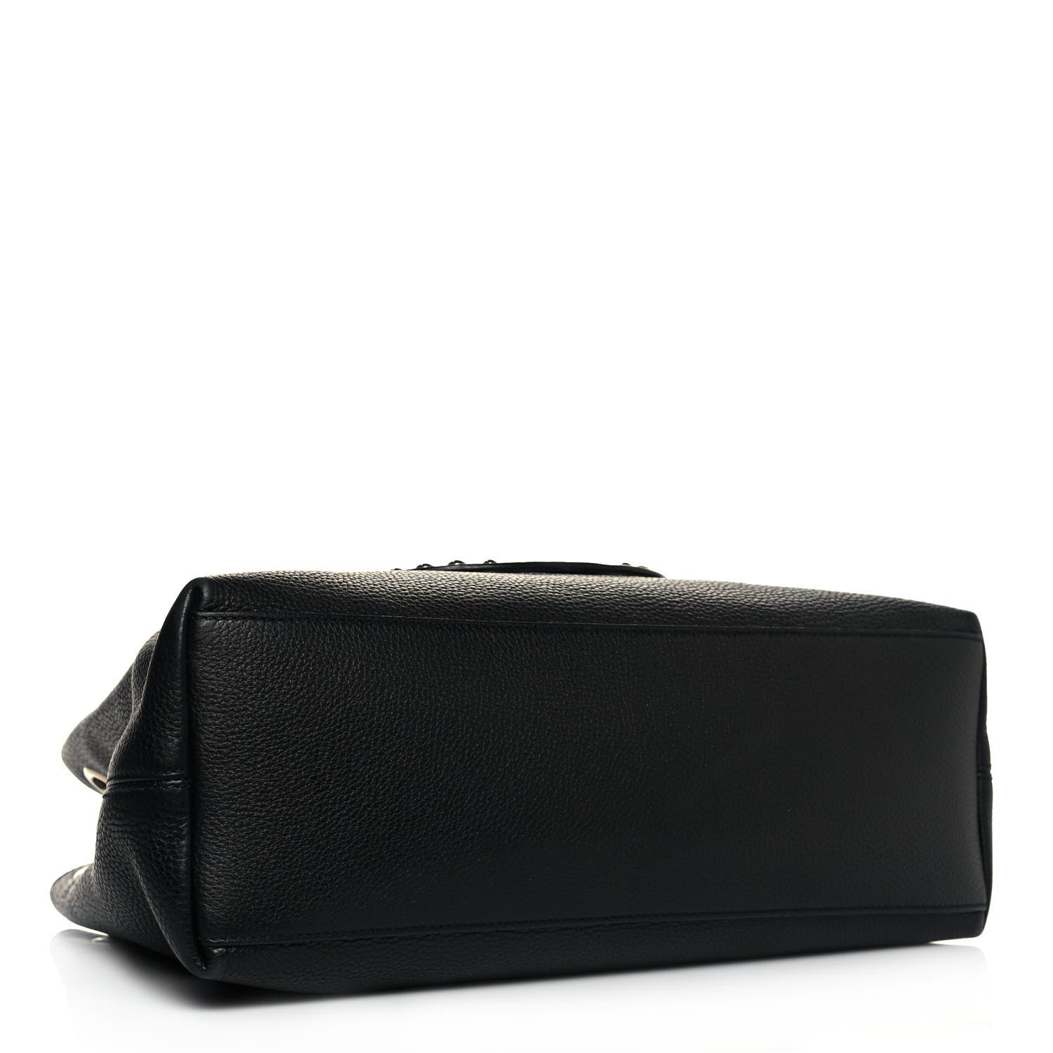 Gucci Pebbled Calfskin Studded Medium Soho Chain Shoulder Bag Black 4 of 11