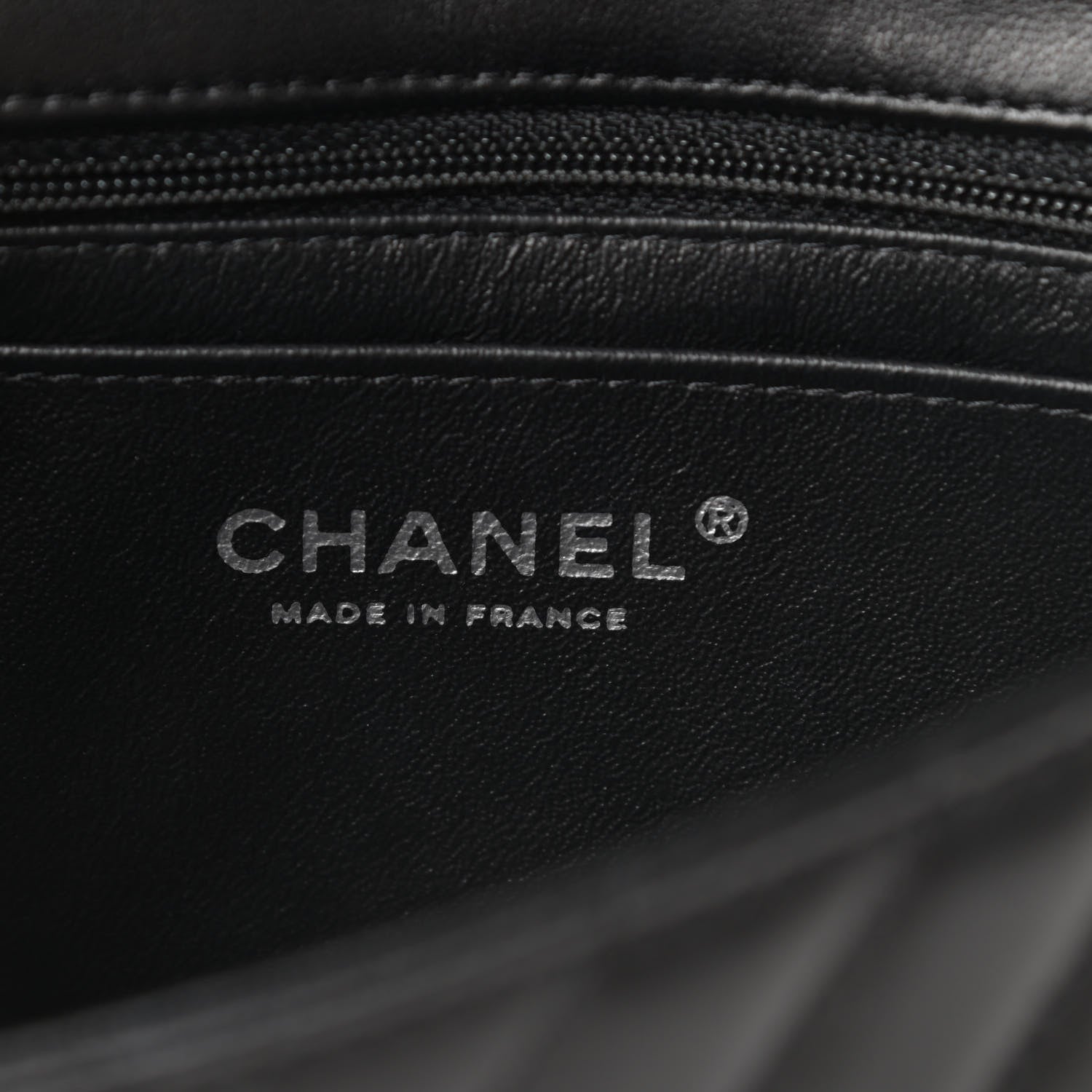 Chanel Lambskin Chevron Quilted Mini Rectangular Flap So Black 6 of 16