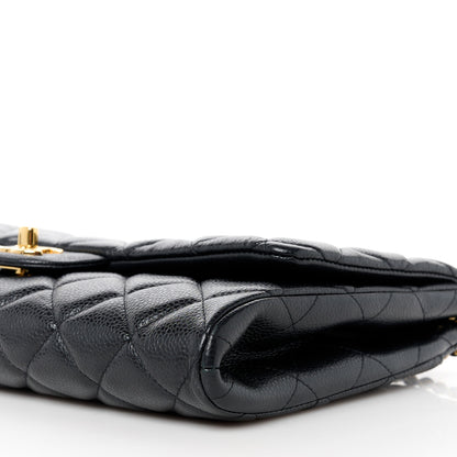 Chanel Caviar Quilted Clutch With Chain Flap Black 11 of 12