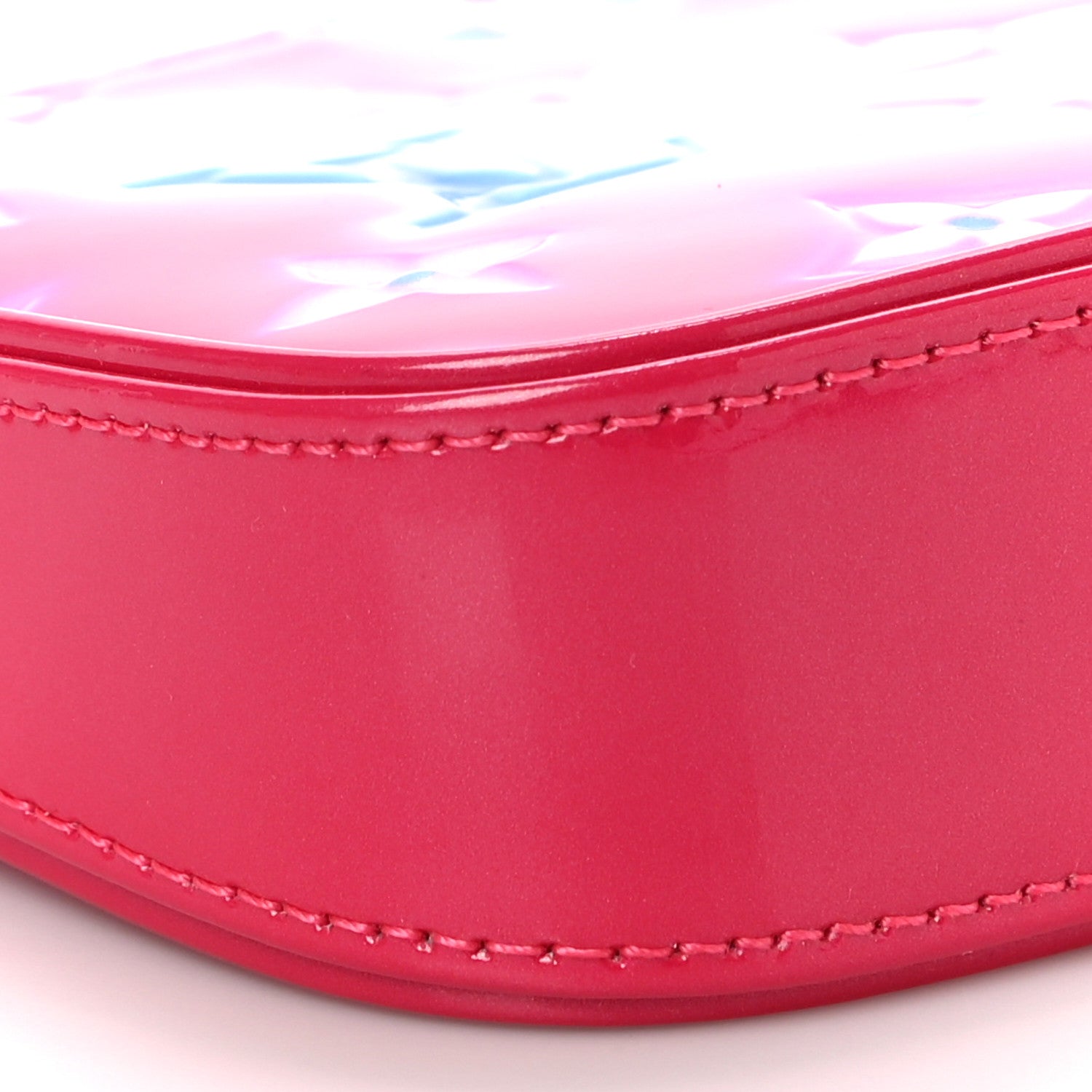 Louis Vuitton Vernis Valentine Mini Pochette Accessories Fuchsia Neon 8 of 10