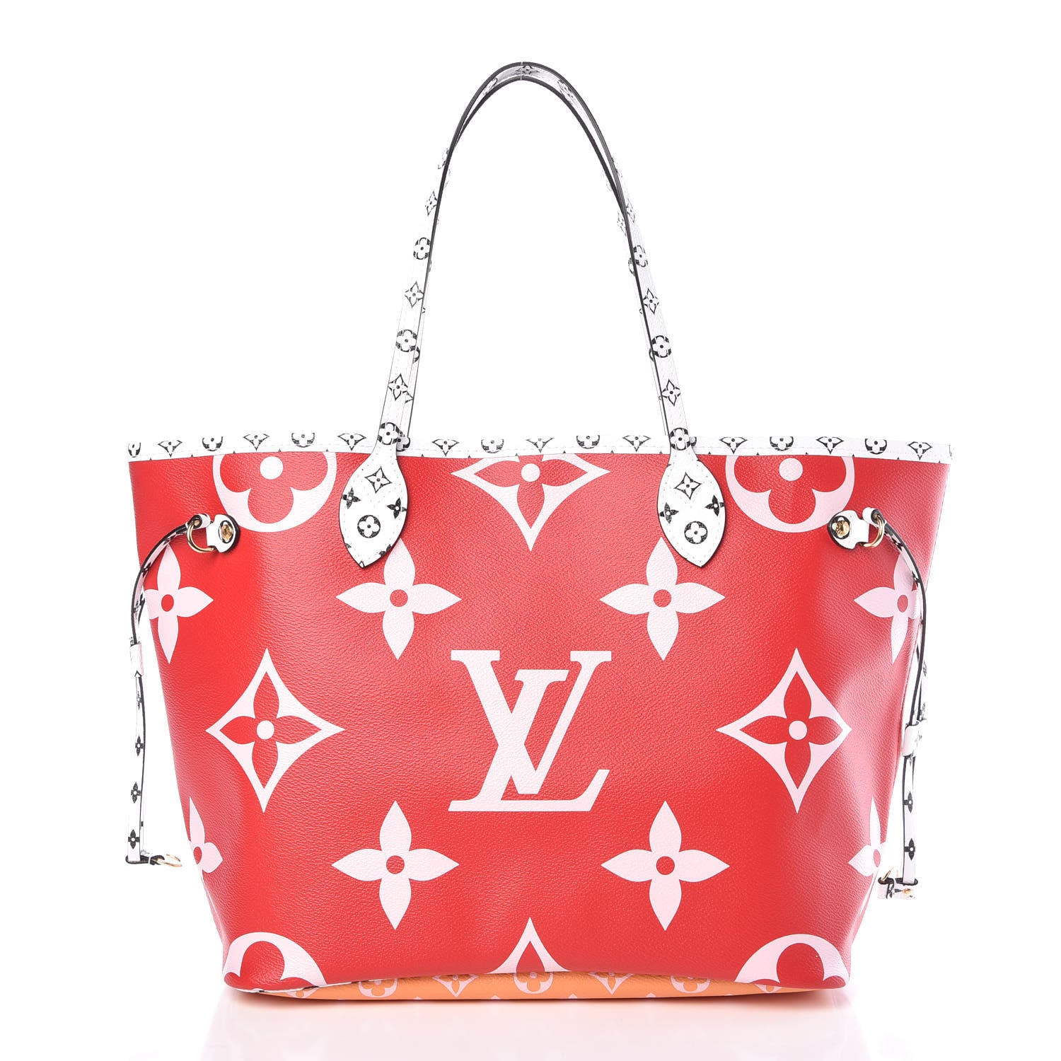 Louis Vuitton Monogram Giant Neverfull MM Rouge 3 of 11