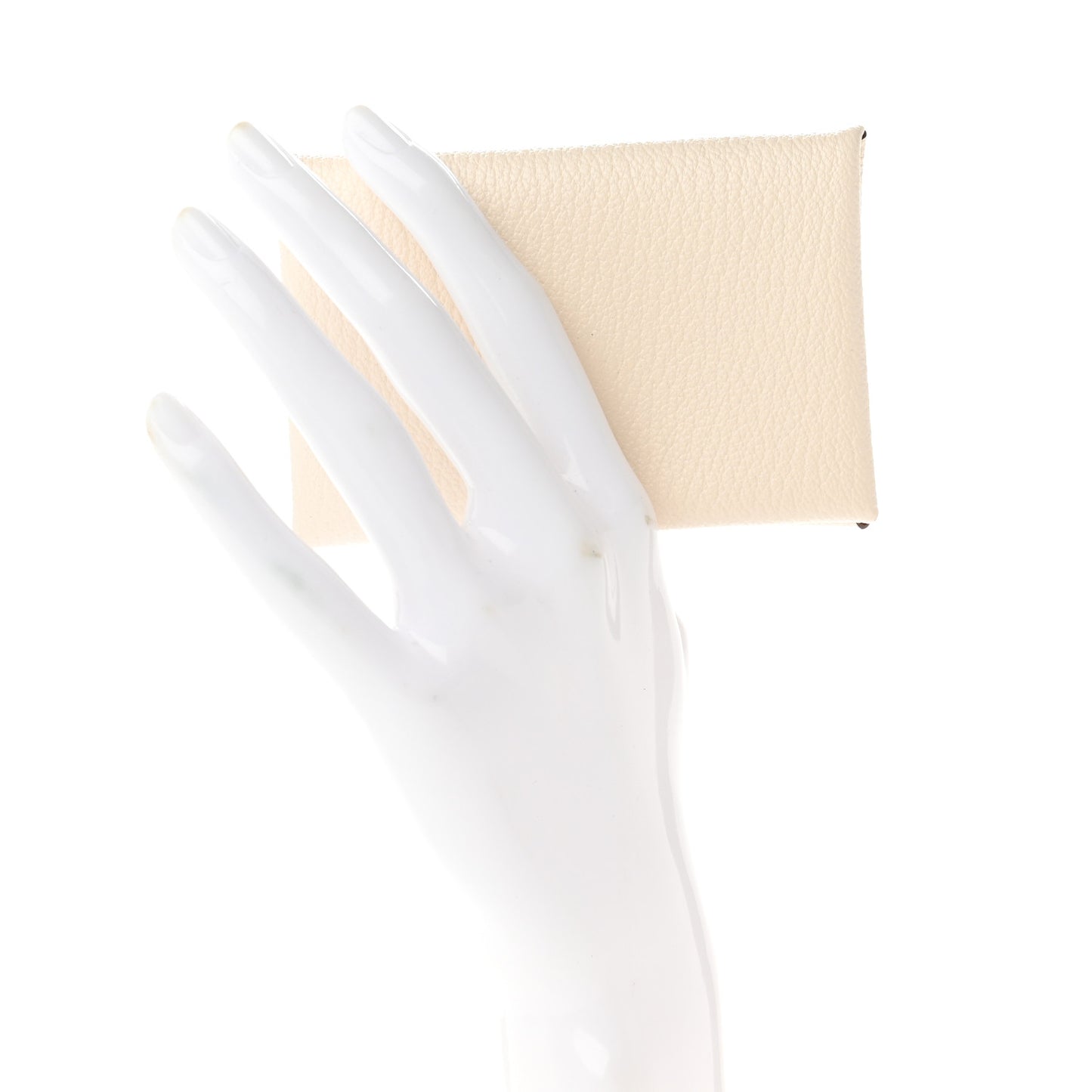 Chevre Mysore Verso Calvi Card Case Nata Biscuit