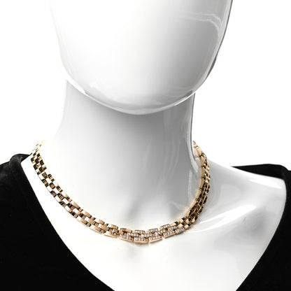 Cartier 18K Yellow Gold Diamond Maillon Panthere Necklace 2 of 5