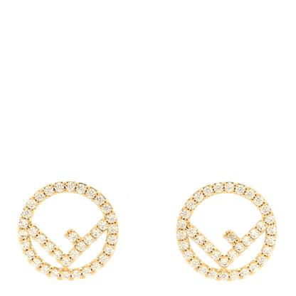 Fendi Metal Crystal F is Fendi Earrings Gold 1 of 4