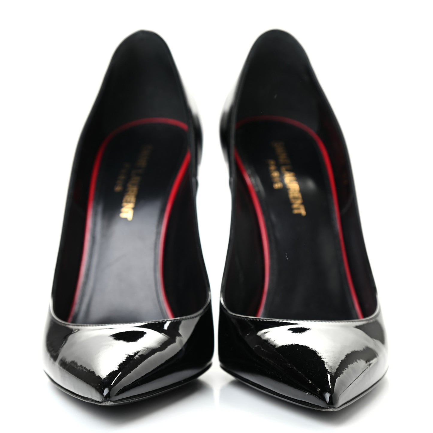 Patent Calfskin Zoe 105 Pumps 37 Black