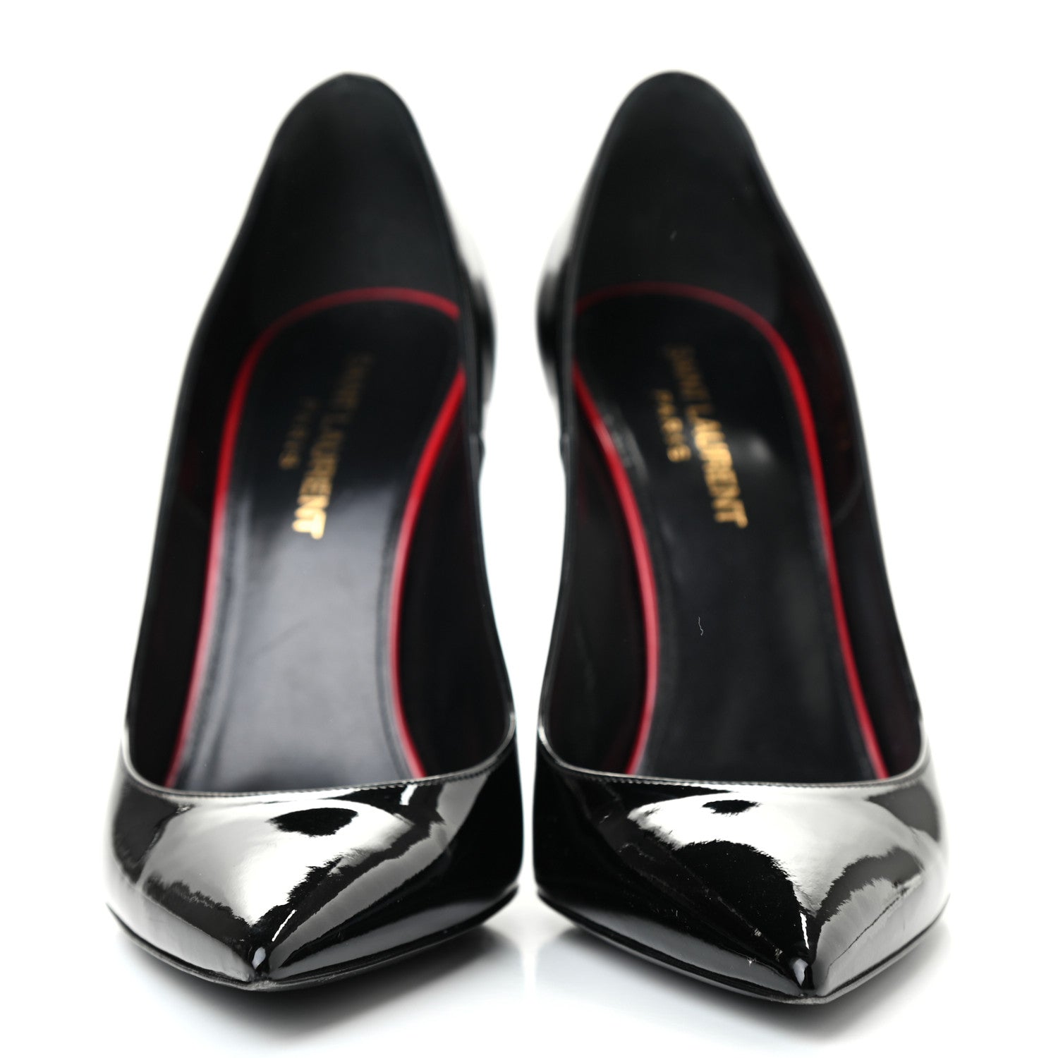 Saint Laurent Patent Calfskin Zoe 105 Pumps 37 Black 2 of 10