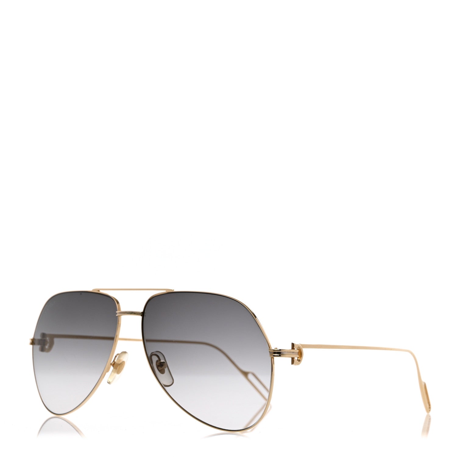 Cartier Aviator Sunglasses 140 Gold 1 of 8
