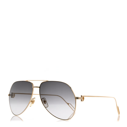 Cartier Aviator Sunglasses 140 Gold 1 of 8