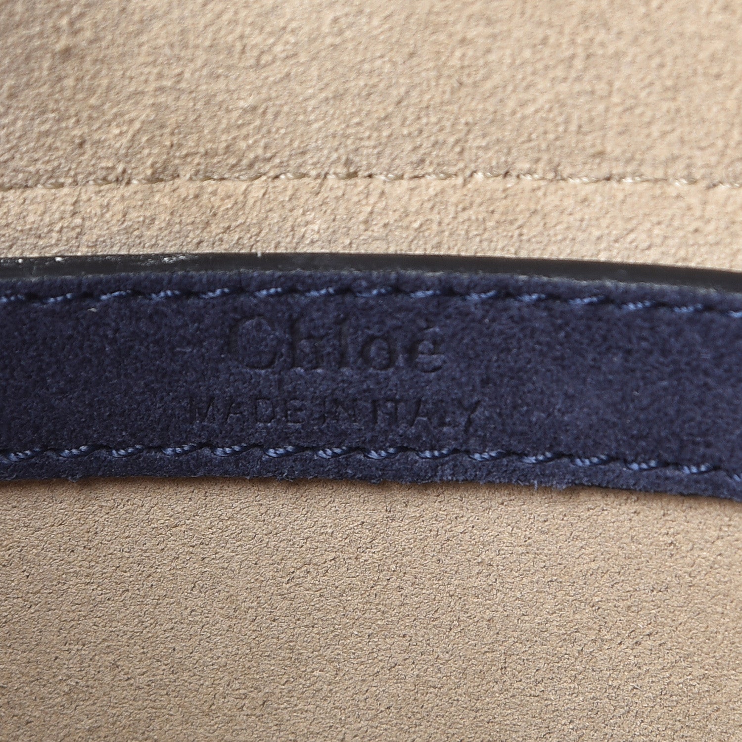 Chloe Suede Calfskin Braided Small Hudson Shoulder Bag Full Blue 6 of 12