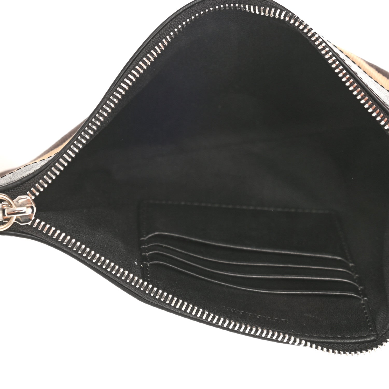 Burberry Mega Check Peyton Crossbody Clutch Bag Black 5 of 7