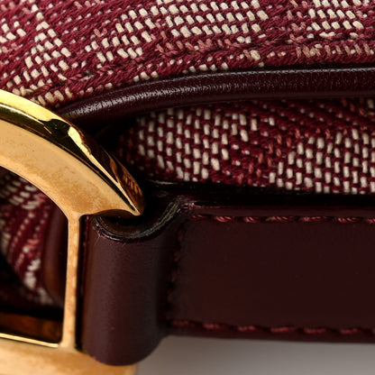 Christian Dior Monogram Saddle Bag Burgundy 12 of 12