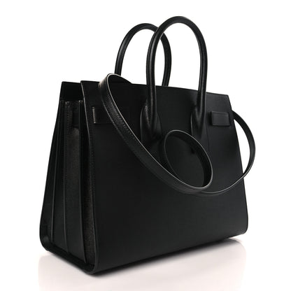 Saint Laurent Grained Calfskin Small Sac De Jour Black 4 of 10