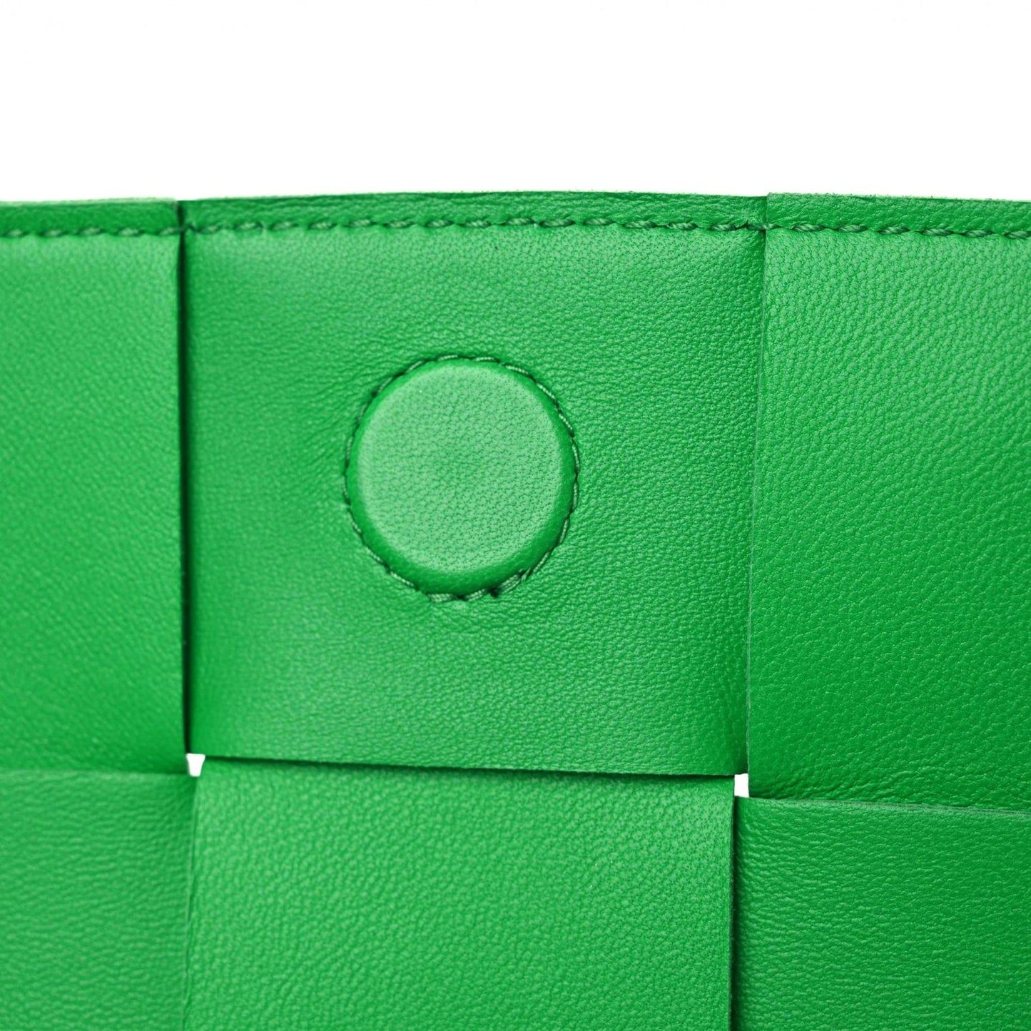 Lambskin Maxi Intrecciato Cassette Crossbody Bag Grass