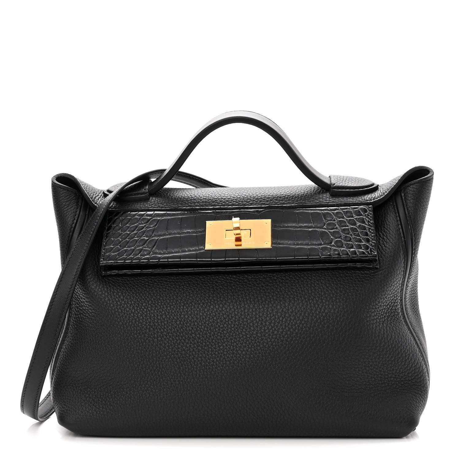 Hermes Togo Matte Alligator Swift Touch 24/24 29 Black 1 of 11